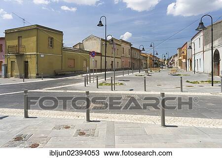 "Street in Sanluri, Marmilla, Medio Campidano, Province of Cagliari, Sardinia, Italy, Europe" View Large Photo Image Stock Image - "Street in Sanluri, Marmilla, Medio Campidano, Province of Cagliari, Sardinia, Italy, Europe". Fotosearch