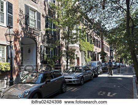 Street in the district of Beacon Hill, Boston, Massachusetts, New England, USA, United States, North America View Large Photo Image Stock Photo - Street in the district of Beacon Hill, Boston, Massachusetts, New England, USA, United States, North America. Fotosearch