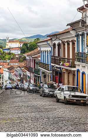 "Street in the historic centre of Ouro Preto, a UNESCO World Heritage Site, Ouro Preto, Minas Gerais, Brazil, South America" View Large Photo Image Stock Image - "Street in the historic centre of Ouro Preto, a UNESCO World Heritage Site, Ouro Preto, Minas Gerais, Brazil, South America". Fotosearch