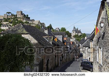 "Street in Turenne, labelled Les Plus Beaux Villages de France, Correze, Limousin, France, Europe" View Large Photo Image Stock Image - "Street in Turenne, labelled Les Plus Beaux Villages de France, Correze, Limousin, France, Europe". Fotosearch