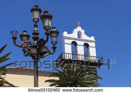 "Street lamp in front of San Francisco Convent, Plaza de la Libertad, Liberty Square, Garachico, Garachico, Tenerife, Canary Islands, Spain, Europe" View Large Photo Image Stock Image - "Street lamp in front of San Francisco Convent, Plaza de la Libertad, Liberty Square, Garachico, Garachico, Tenerife, Canary Islands, Spain, Europe". Fotosearch