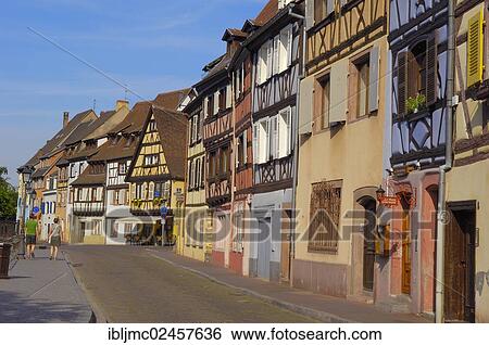 Stock Photograph - "Street, Little Venice, La Petite Venise, Colmar, Alsace, Haut-Rhin, France, Europe". Fotosearch