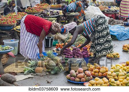 "Street market for fruit and vegetables, Moyamba Junction, Southern Province, Sierra Leone, Africa" View Large Photo Image Stock Photo - "Street market for fruit and vegetables, Moyamba Junction, Southern Province, Sierra Leone, Africa". Fotosearch