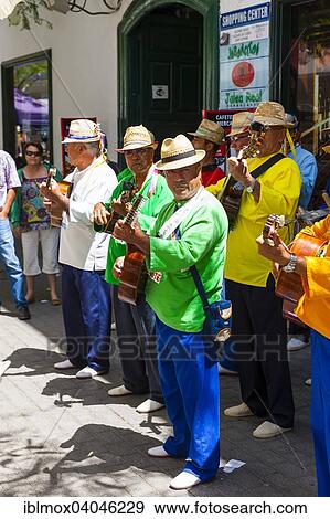 "Street musicians, Arrecife, Lanzarote, Canary Islands, Spain, Europe" View Large Photo Image Stock Photo - "Street musicians, Arrecife, Lanzarote, Canary Islands, Spain, Europe". Fotosearch