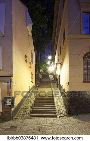 "Street of stairs in Mariaberget, Sodermalm, Stockholm, Stockholm County or Stockholms lan, Sweden, Europe" View Large Photo Image Stock Image - "Street of stairs in Mariaberget, Sodermalm, Stockholm, Stockholm County or Stockholms lan, Sweden, Europe". Fotosearch