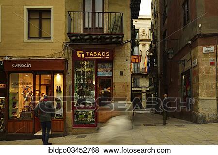 "Street scene, Barcelona, Catalonia, Spain, Europe" View Large Photo Image Stock Photo - "Street scene, Barcelona, Catalonia, Spain, Europe". Fotosearch