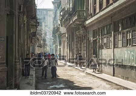 "Street scene in Old Havana, Havana, La Habanna, Cuba, North America" View Large Photo Image Stock Image - "Street scene in Old Havana, Havana, La Habanna, Cuba, North America". Fotosearch