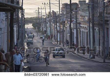 "Street scene in the historic town centre of Cienfuegos, Cienfuegos, Cienfuegos Province, Cuba, North America" View Large Photo Image Stock Image - "Street scene in the historic town centre of Cienfuegos, Cienfuegos, Cienfuegos Province, Cuba, North America". Fotosearch