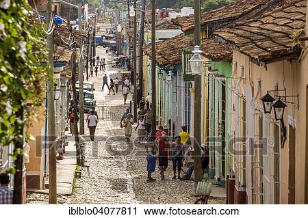 "Street scene, old town, Trinidad, Sancti Spiritus Province, Cuba, North America" View Large Photo Image Stock Image - "Street scene, old town, Trinidad, Sancti Spiritus Province, Cuba, North America". Fotosearch