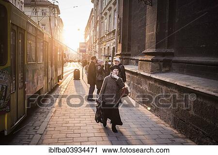 Stock Image - Street scene. Fotosearch