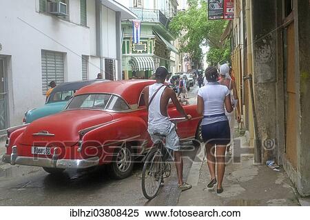 "Street scene with a vintage car, Havana, La Habana Province, Cuba, North America" View Large Photo Image Stock Photography - "Street scene with a vintage car, Havana, La Habana Province, Cuba, North America". Fotosearch
