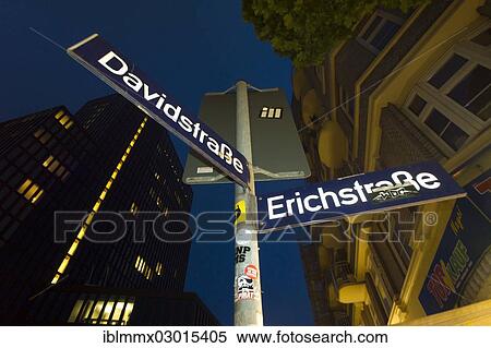 "Street signs, """"Davidstrasse"""", """"Erichstrasse"""", red light district, Reeperbahn, St. Pauli, Hamburg, Hamburg, Germany, Europe" View Large Photo Image Stock Photography - "Street signs, """"Davidstrasse"""", """"Erichstrasse"""", red light district, Reeperbahn, St. Pauli, Hamburg, Hamburg, Germany, Europe". Fotosearch