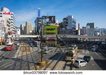 "Streets in the city centre, Nagasaki, Japan, Asia" View Large Photo Image Stock Photo - "Streets in the city centre, Nagasaki, Japan, Asia". Fotosearch