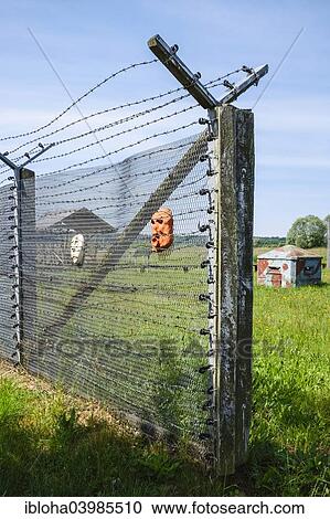 Stock Image - "Stresow Memorial, documentation centre for the forced relocations during """"Operation Vermin"""", """"Aktion Ungeziefer"""", in 1952, Stresow, Saxony-Anhalt, Germany, Europe". Fotosearch