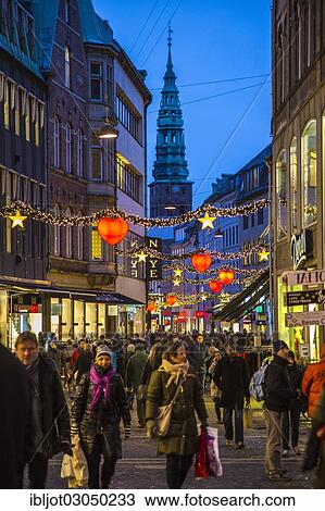 "Stroget, pedestrian zone, at Christmas time, shops in the town centre, Copenhagen, Capital Region of Denmark, Denmark, Europe" View Large Photo Image Stock Image - "Stroget, pedestrian zone, at Christmas time, shops in the town centre, Copenhagen, Capital Region of Denmark, Denmark, Europe". Fotosearch
