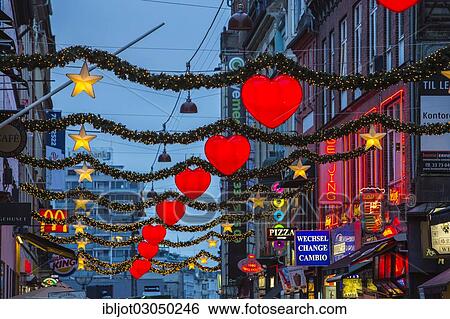 "Stroget, pedestrian zone, at Christmas time, shops in the town centre, Copenhagen, Capital Region of Denmark, Denmark, Europe" View Large Photo Image Stock Photograph - "Stroget, pedestrian zone, at Christmas time, shops in the town centre, Copenhagen, Capital Region of Denmark, Denmark, Europe". Fotosearch