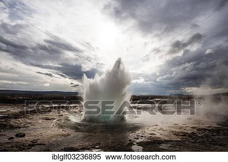 "Strokkur Geyser, Sellfoss, Sellfoss, Southern Region, Iceland, Europe" View Large Photo Image Stock Photography - "Strokkur Geyser, Sellfoss, Sellfoss, Southern Region, Iceland, Europe". Fotosearch