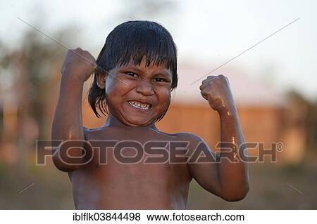 "Strong boy of the Xavantes people, village of Urere near Sangradouro, Primavera do Leste, Mato Grosso, Brazil, South America" View Large Photo Image Stock Photo - "Strong boy of the Xavantes people, village of Urere near Sangradouro, Primavera do Leste, Mato Grosso, Brazil, South America". Fotosearch