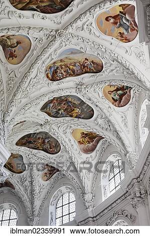 "Stucco and frescoes in the ambulatory, collegiate church Baumgartenberg Mariae Himmelfahrt, Muehlviertel region, Upper Austria, Austria, Europe" View Large Photo Image Stock Image - "Stucco and frescoes in the ambulatory, collegiate church Baumgartenberg Mariae Himmelfahrt, Muehlviertel region, Upper Austria, Austria, Europe". Fotosearch