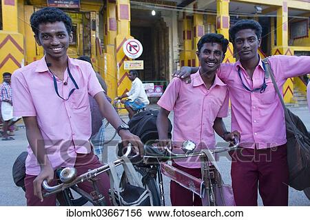 "Students in school uniforms standing in front of the entrance to the Ramanathaswami Temple, Rameswaram, Pamban Island, Tamil Nadu, India, Asia" View Large Photo Image Stock Photograph - "Students in school uniforms standing in front of the entrance to the Ramanathaswami Temple, Rameswaram, Pamban Island, Tamil Nadu, India, Asia". Fotosearch