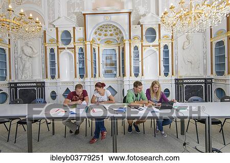 "Students studying in the departmental library of the University of Hohenheim in Schloss Hohenheim Palace, Stuttgart, Baden-Wurttemberg, Germany, Europe" View Large Photo Image Stock Image - "Students studying in the departmental library of the University of Hohenheim in Schloss Hohenheim Palace, Stuttgart, Baden-Wurttemberg, Germany, Europe". Fotosearch
