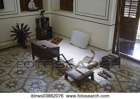 Stock Photograph - "Study of Mahatma Gandhi, Gandhi Museum, Mumbai, Maharashtra, India, Asia". Fotosearch