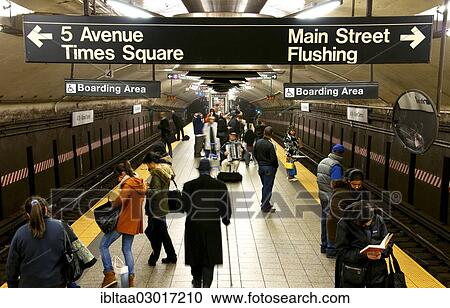 Stock Image - "Subway station, Grand Central Terminal, 42nd Street, Manhattan, New York City, New York, United States, North America". Fotosearch