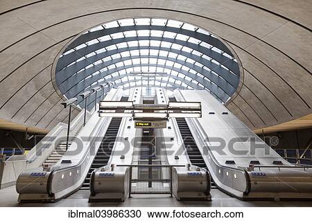 "Subway station, London Underground, Canary Wharf, Docklands, London, England, United Kingdom, Europe" View Large Photo Image Stock Image - "Subway station, London Underground, Canary Wharf, Docklands, London, England, United Kingdom, Europe". Fotosearch