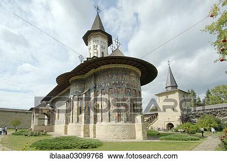Stock Photo - "Sucevi? ¢a Monastery, Sucevi? ¢a, Suceava County, Romania, Europe". Fotosearch