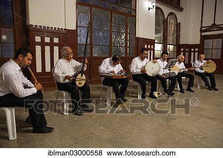 Stock Photo - "Sufi music concert in Sirkeci Railway Station, Istanbul, Turkey, Europe, Istanbul, Istanbul Province, Turkey, Asia". Fotosearch