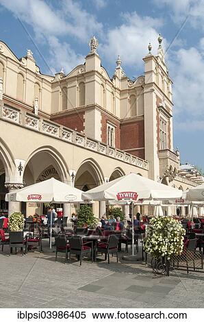 Stock Photography - "Sukiennice, Renaissance Cloth Hall, on Rynek Glowny or Main Market Square, Krakow, Poland, Europe". Fotosearch