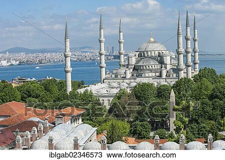 "Sultan Ahmed Mosque or Blue Mosque, Istanbul, Turkey, Asia" View Large Photo Image Stock Image - "Sultan Ahmed Mosque or Blue Mosque, Istanbul, Turkey, Asia". Fotosearch