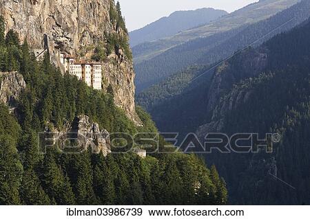 "Sumela Monastery or Sumela Manastiri, Trabzon Province, Pontic Mountains, Black Sea Region, Turkey, Asia" View Large Photo Image Stock Photo - "Sumela Monastery or Sumela Manastiri, Trabzon Province, Pontic Mountains, Black Sea Region, Turkey, Asia". Fotosearch