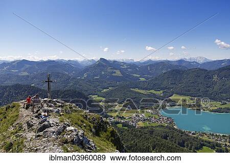 "Summit cross of the Frauenkopf, Lake Fuschl and Fuschl am See, Salzkammergut, Salzburg state, Salzburg State, Austria, Europe" View Large Photo Image Stock Photo - "Summit cross of the Frauenkopf, Lake Fuschl and Fuschl am See, Salzkammergut, Salzburg state, Salzburg State, Austria, Europe". Fotosearch