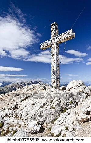 "Summit cross on the Roda di Vael in the Rose Garden group, behind the Latemar, Val d'Ega, Dolomites, South Tyrol, Italy, Europe" View Large Photo Image Stock Photograph - "Summit cross on the Roda di Vael in the Rose Garden group, behind the Latemar, Val d'Ega, Dolomites, South Tyrol, Italy, Europe". Fotosearch