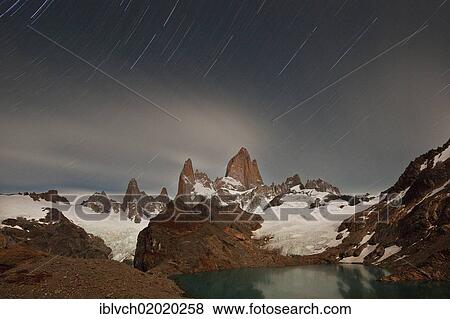 Stock Photo - "Summit of Fitz Roy Mountain, Patagonia, Argentina, South America". Fotosearch
