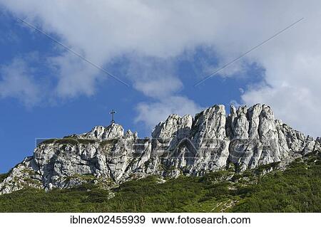 Stock Photo - "Summit of Kampenwand Mountain, Chiemgau, Bavaria, Germany, Europe". Fotosearch