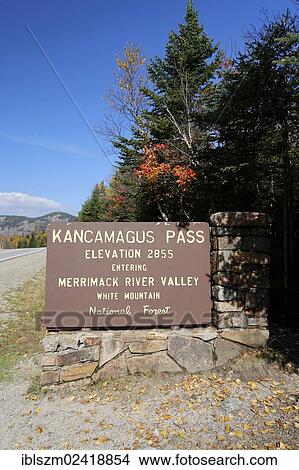 Summit of Kancamagus Pass, White Mountain National Forest, New Hampshire, USA View Large Photo Image Picture - Summit of Kancamagus Pass, White Mountain National Forest, New Hampshire, USA. Fotosearch