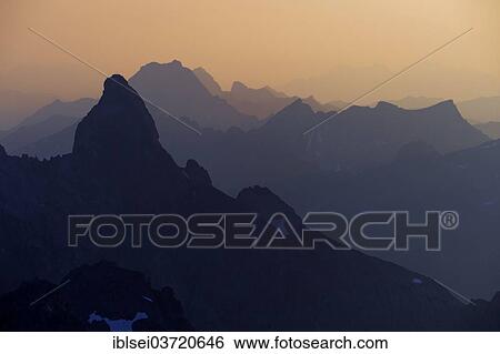 "Summit of Trettachspitze Mountain and the Allgaeu Alps at dusk, Allgauer Alpen, Tyrol, Austria, Europe" View Large Photo Image Stock Photograph - "Summit of Trettachspitze Mountain and the Allgaeu Alps at dusk, Allgauer Alpen, Tyrol, Austria, Europe". Fotosearch