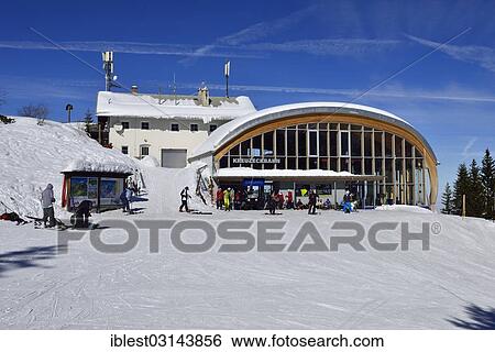 "Summit station of the Kreuzeck ski region, Garmisch-Partenkirchen, Werdenfelser Land, Wetterstein, Bavarian Alps, Bavaria, Germany, Europe" View Large Photo Image Stock Photograph - "Summit station of the Kreuzeck ski region, Garmisch-Partenkirchen, Werdenfelser Land, Wetterstein, Bavarian Alps, Bavaria, Germany, Europe". Fotosearch