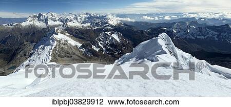 "Summit view of Mt Nevado Tocllaraju, peaks of the Cordillera Blanca, Peru, South America" View Large Photo Image Stock Image - "Summit view of Mt Nevado Tocllaraju, peaks of the Cordillera Blanca, Peru, South America". Fotosearch