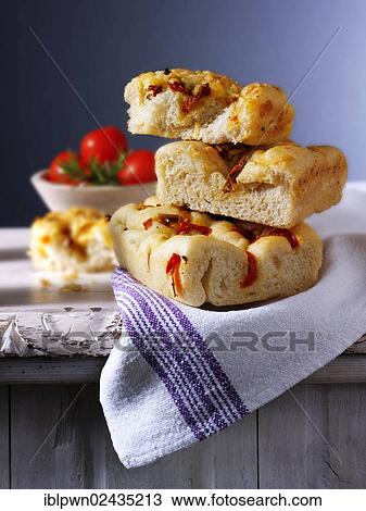 "Sun dried tomato focaccia, Italian bread" View Large Photo Image Stock Image - "Sun dried tomato focaccia, Italian bread". Fotosearch