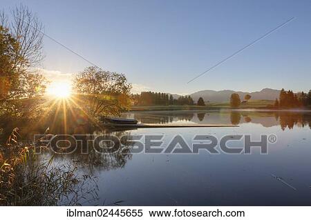 "Sunrise at Huttlerweiher pond, community of Rosshaupten, Ostallgaeu, Allgaeu, Swabia, Bavaria, Germany, Europe" View Large Photo Image Stock Photography - "Sunrise at Huttlerweiher pond, community of Rosshaupten, Ostallgaeu, Allgaeu, Swabia, Bavaria, Germany, Europe". Fotosearch