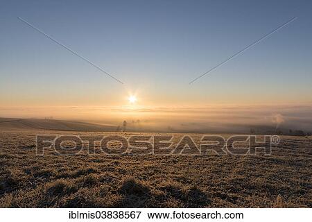 "Sunrise at Witthoh ridge, Hegau, Baden-Wurttemberg, Germany, Europe" View Large Photo Image Stock Photo - "Sunrise at Witthoh ridge, Hegau, Baden-Wurttemberg, Germany, Europe". Fotosearch