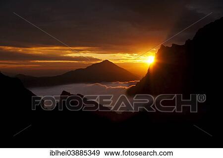 Stock Photo - "Sunrise in the mountains, Mt Grosser Odstein, Gesause range, Austria, Europe". Fotosearch