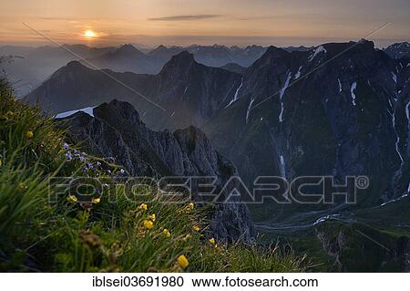 "Sunrise over the Lechtal Alps, with a summer pasture, Lech valley, Kaisers, Reutte District, Tyrol, Austria, Europe" View Large Photo Image Stock Image - "Sunrise over the Lechtal Alps, with a summer pasture, Lech valley, Kaisers, Reutte District, Tyrol, Austria, Europe". Fotosearch