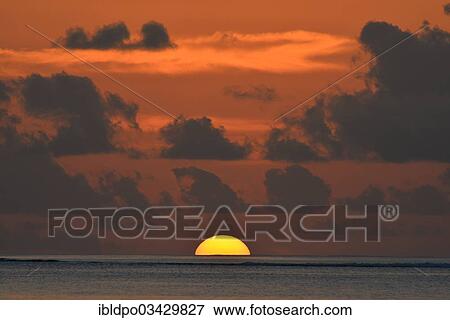 "Sunset above the sea, Ari Atoll, Maldives, Asia" View Large Photo Image Stock Photo - "Sunset above the sea, Ari Atoll, Maldives, Asia". Fotosearch