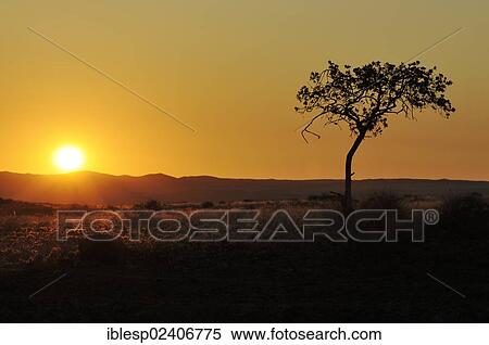 Stock Photography - "Sunset above the Sesriem Canyon, Namib-Naukluft-Park, Namibia, Africa". Fotosearch
