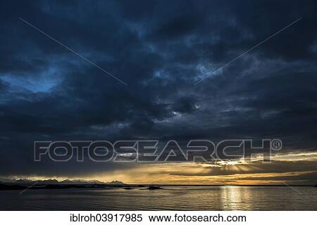 "Sunset at coast, Vagan, Lofoten, Norway, Europe" View Large Photo Image Stock Photography - "Sunset at coast, Vagan, Lofoten, Norway, Europe". Fotosearch