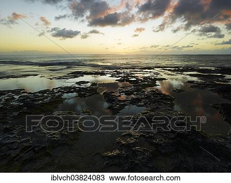 "Sunset at Ka'ena Point State Park, Oahu, Hawaii, United States, North America" View Large Photo Image Stock Image - "Sunset at Ka'ena Point State Park, Oahu, Hawaii, United States, North America". Fotosearch